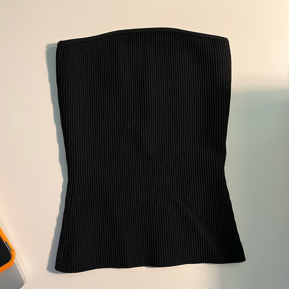 Babaton Sculpt Knit Tube Top - XS BLACK - Picture 5 of 6